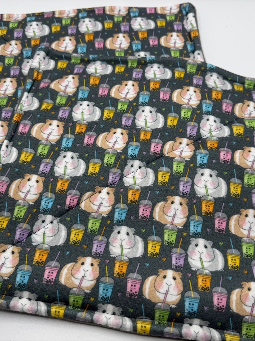 Guinea Pig P Piddle Pads Reversible Fleece 12” Pair Lot 2 Boba